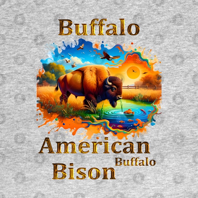 American Buffalo Bison by coollooks